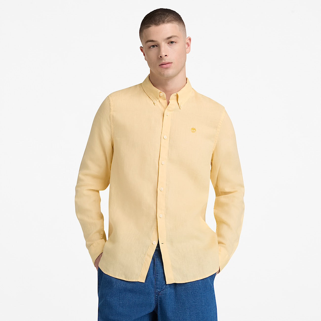 Camicia 100% Lino Giallo