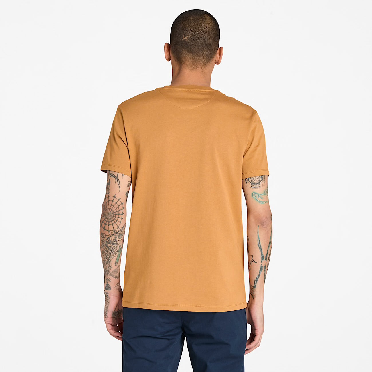T-shirt basic slim fit manica corta Ocra