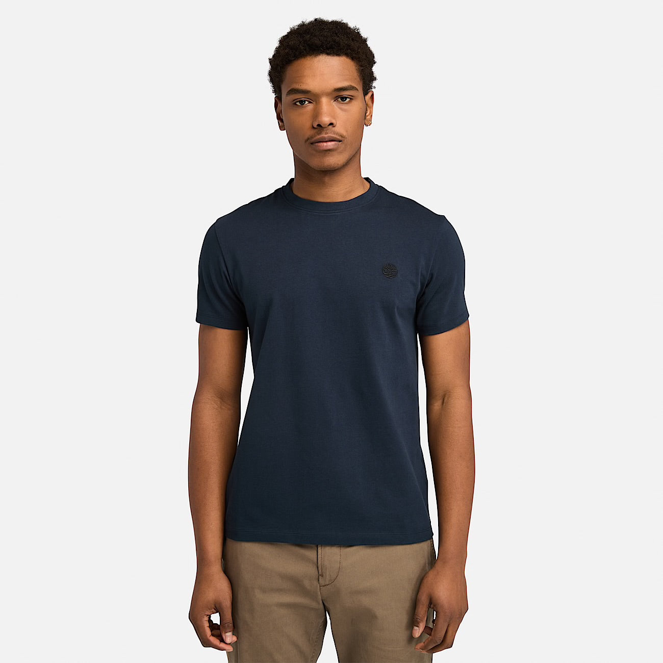T-shirt basic slim fit manica corta Blu