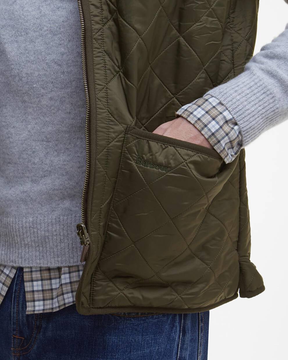 Gilet polarquilt imbottitura verde