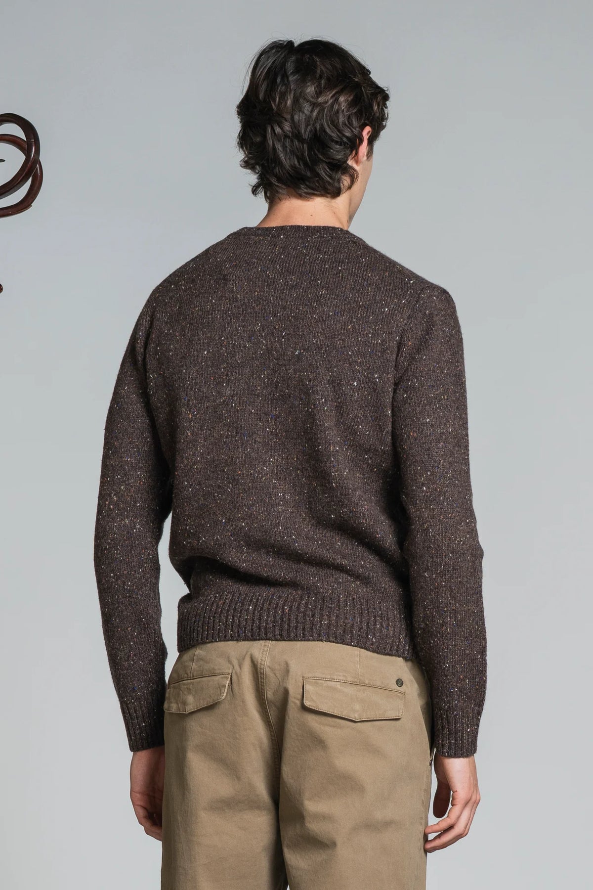 Maglia girocollo filato bottonato george moro