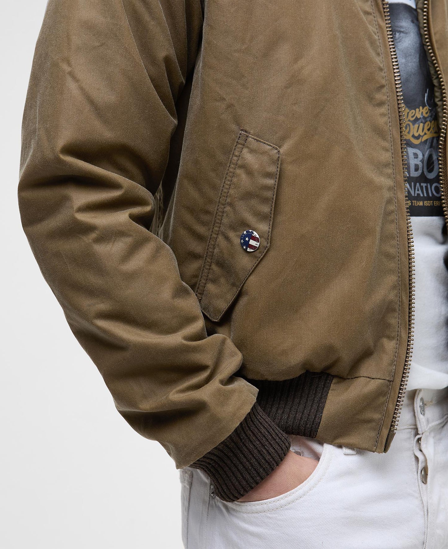 Giacca Merchant Wax Steve McQueen sand