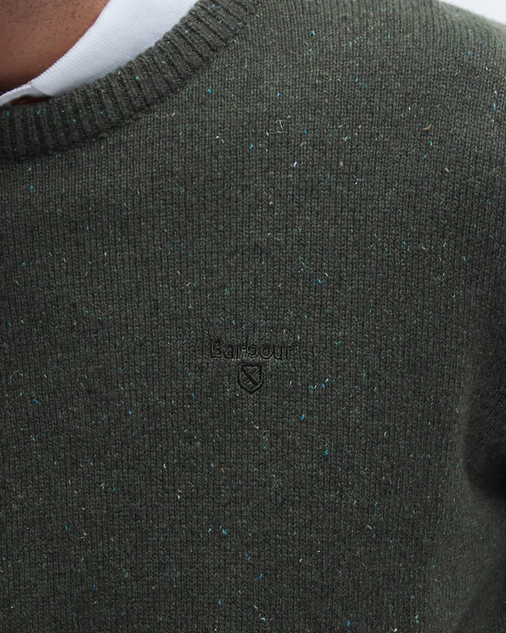 Maglia girocollo Essential Tisbury verde