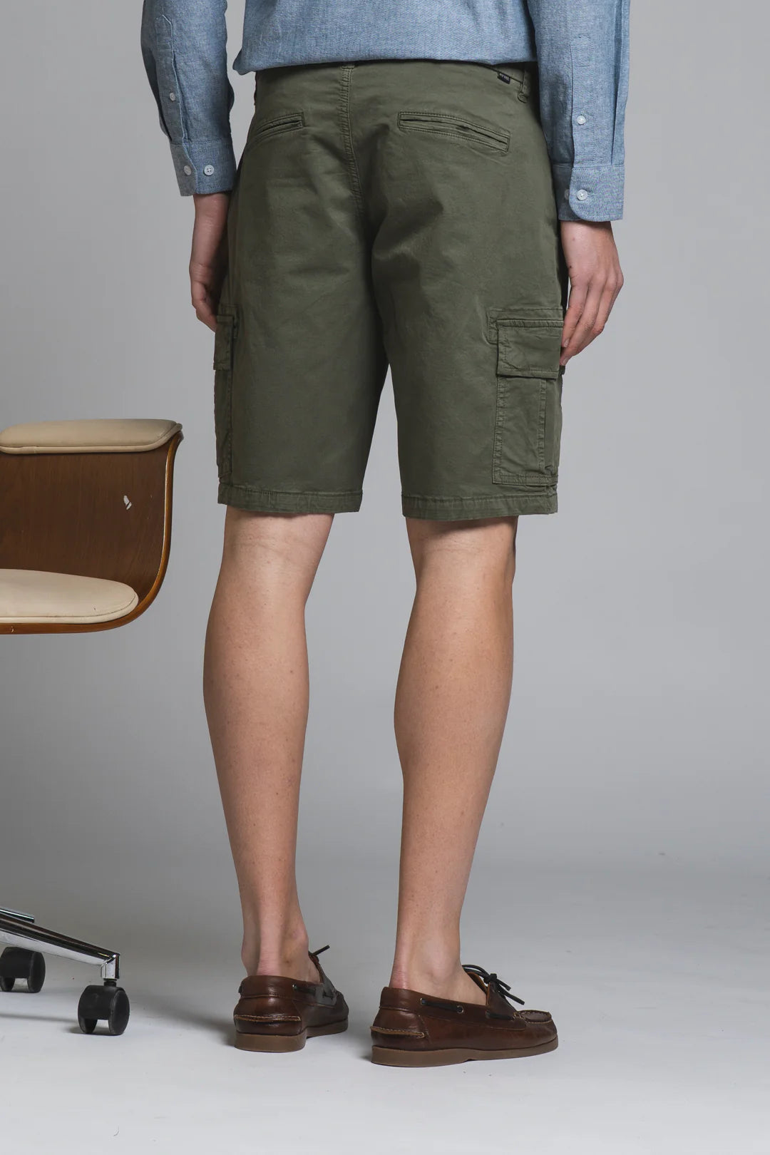 Bermuda cargo Danny cotone verde militare