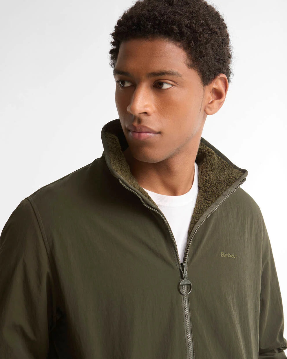 Pile reversibile sage green
