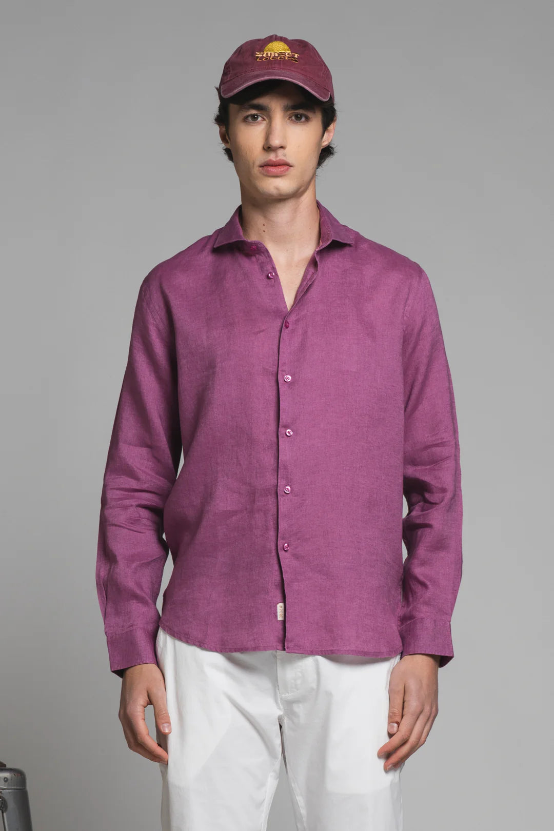 Camicia Riley 100%Lino Cipolla