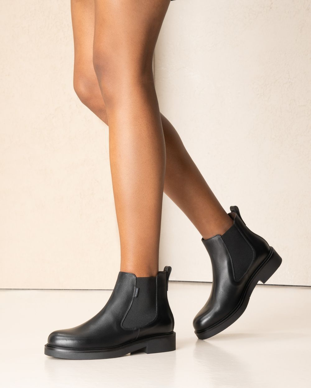 Stivaletti Chelsea in Pelle Brillante