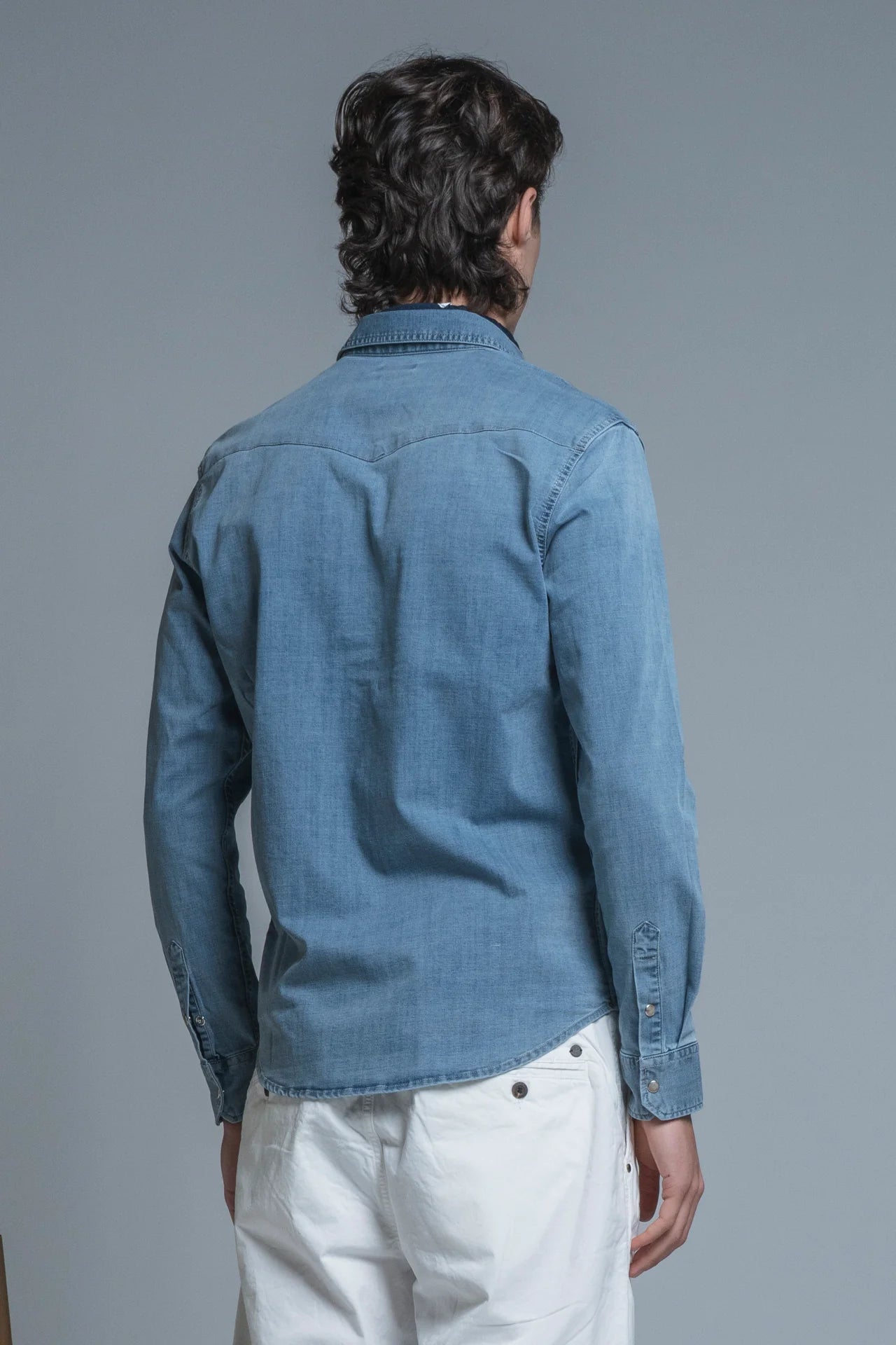 Camicia rodeo Ford light blue