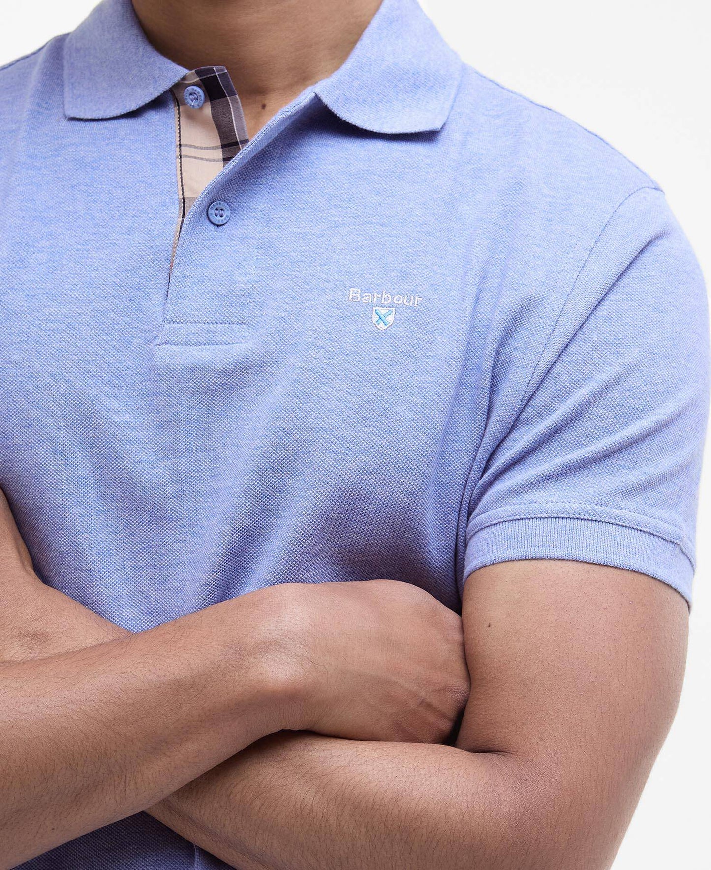 Polo in cotone piquet verde celeste