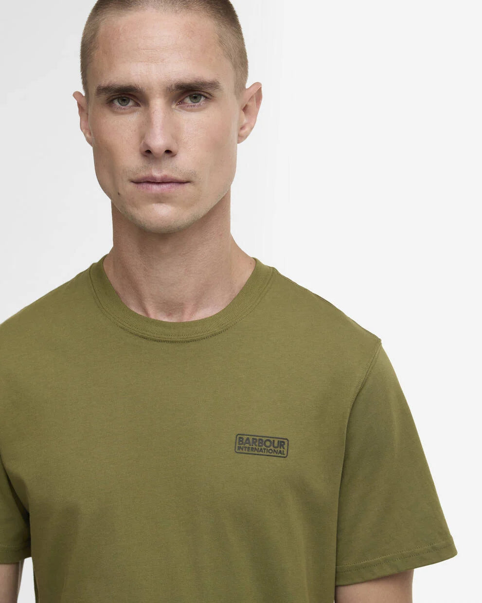 T-shirt con logo piccolo verde