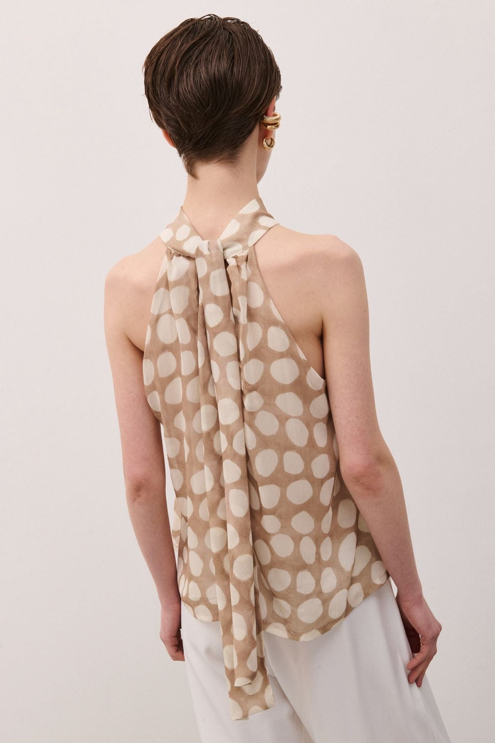 Top pois beige