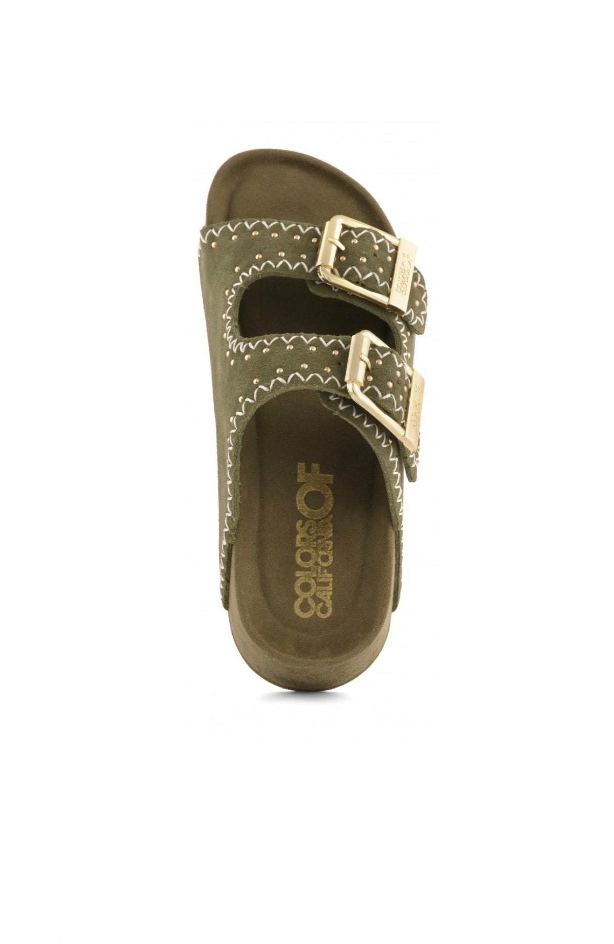 Ciabatta Platform in camoscio Dune08 militare