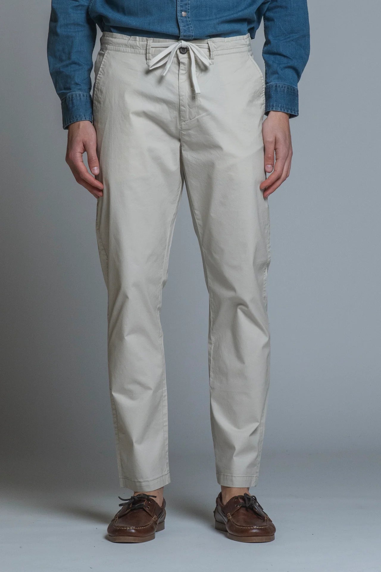 Pantalone in cotone Axel relax fit Écru