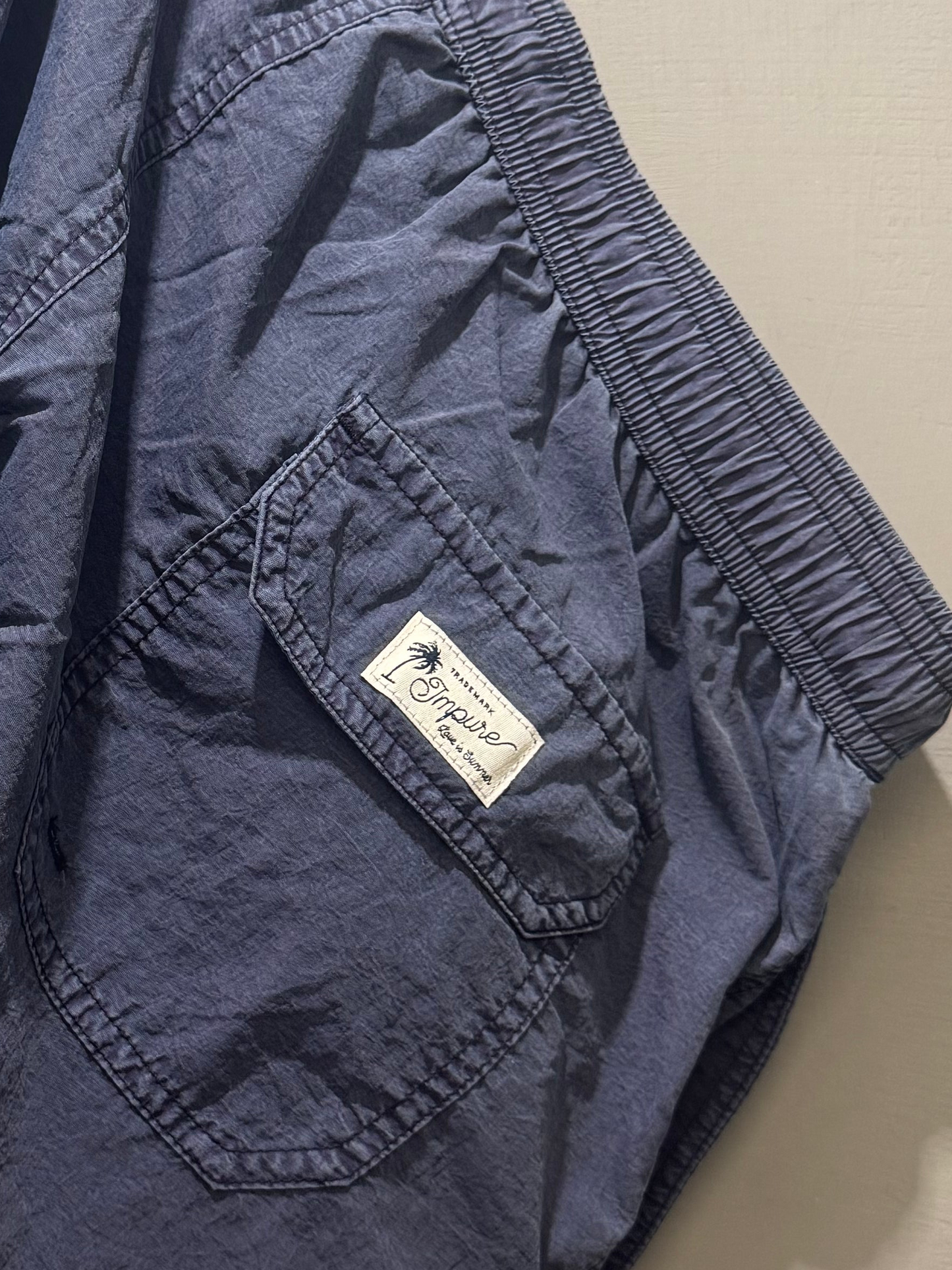Costume basic washed Rio blu