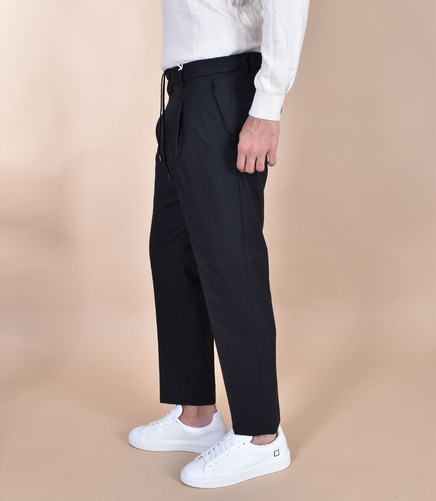 Pantalone Riccardo in lana nero