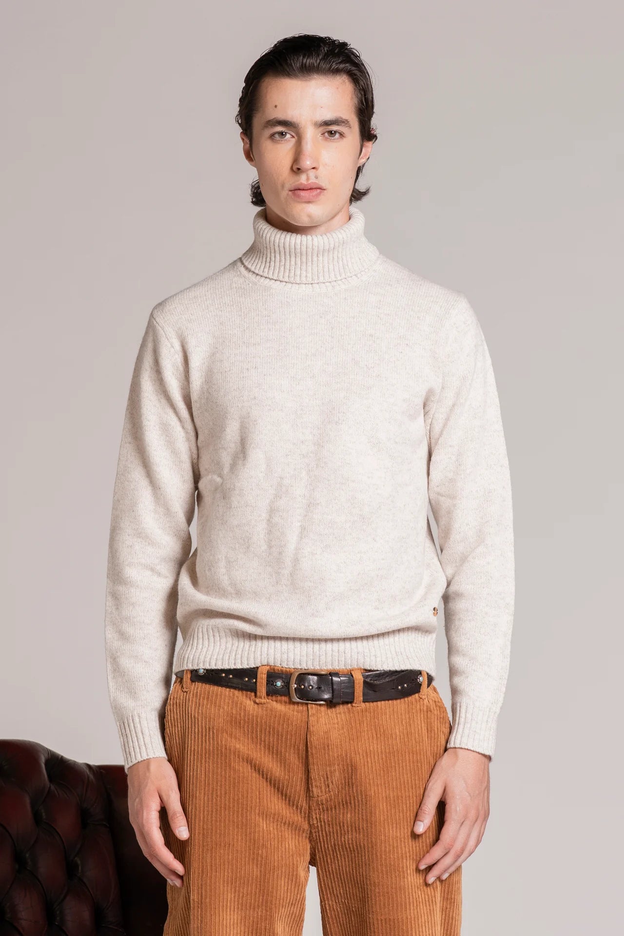 Dolcevita in moulinè John ecrù