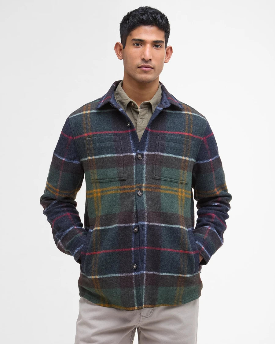 Overshirt Chapter in tartan verde