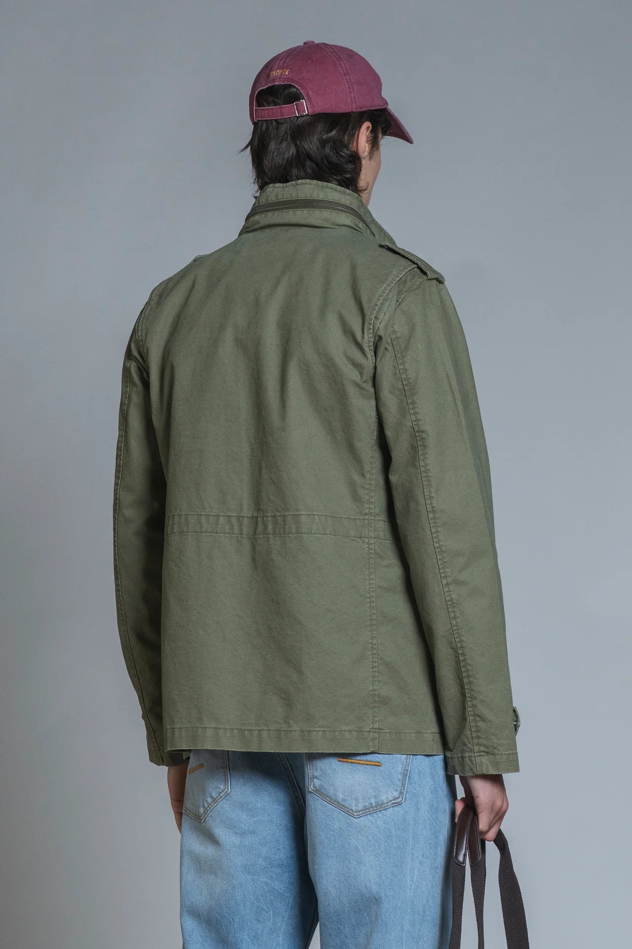 Field Jacket Kent in cotone military green