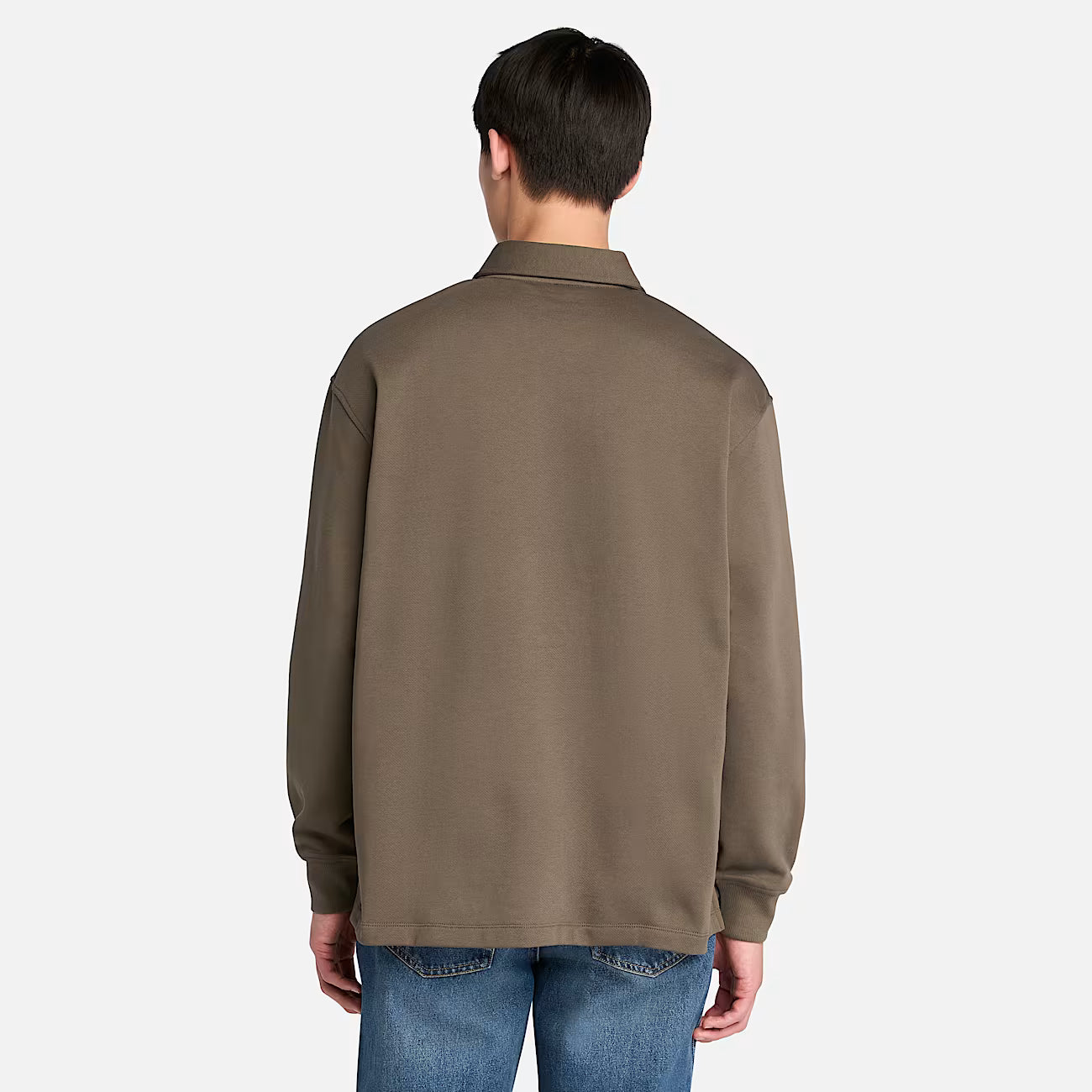 Polo manica lunga in tessuto di Felpa