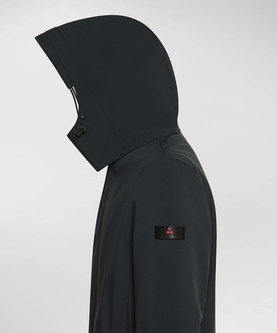 Trench In Tessuto Tecnico Antipioggia E Antivento Groff nero