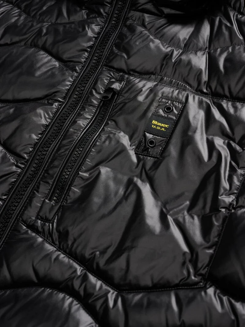 Piumino ad onde Wave nero