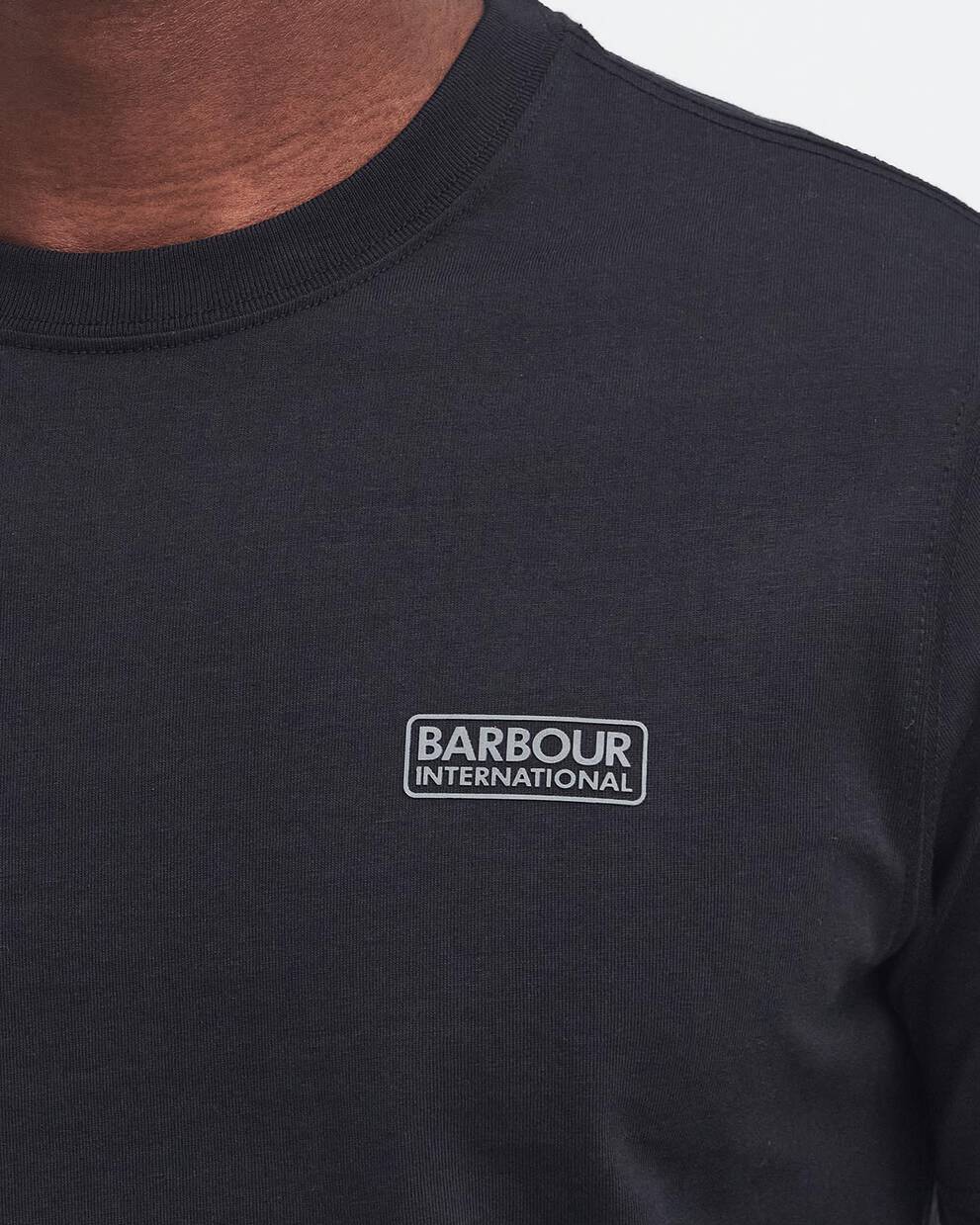 T-shirt con logo piccolo nera