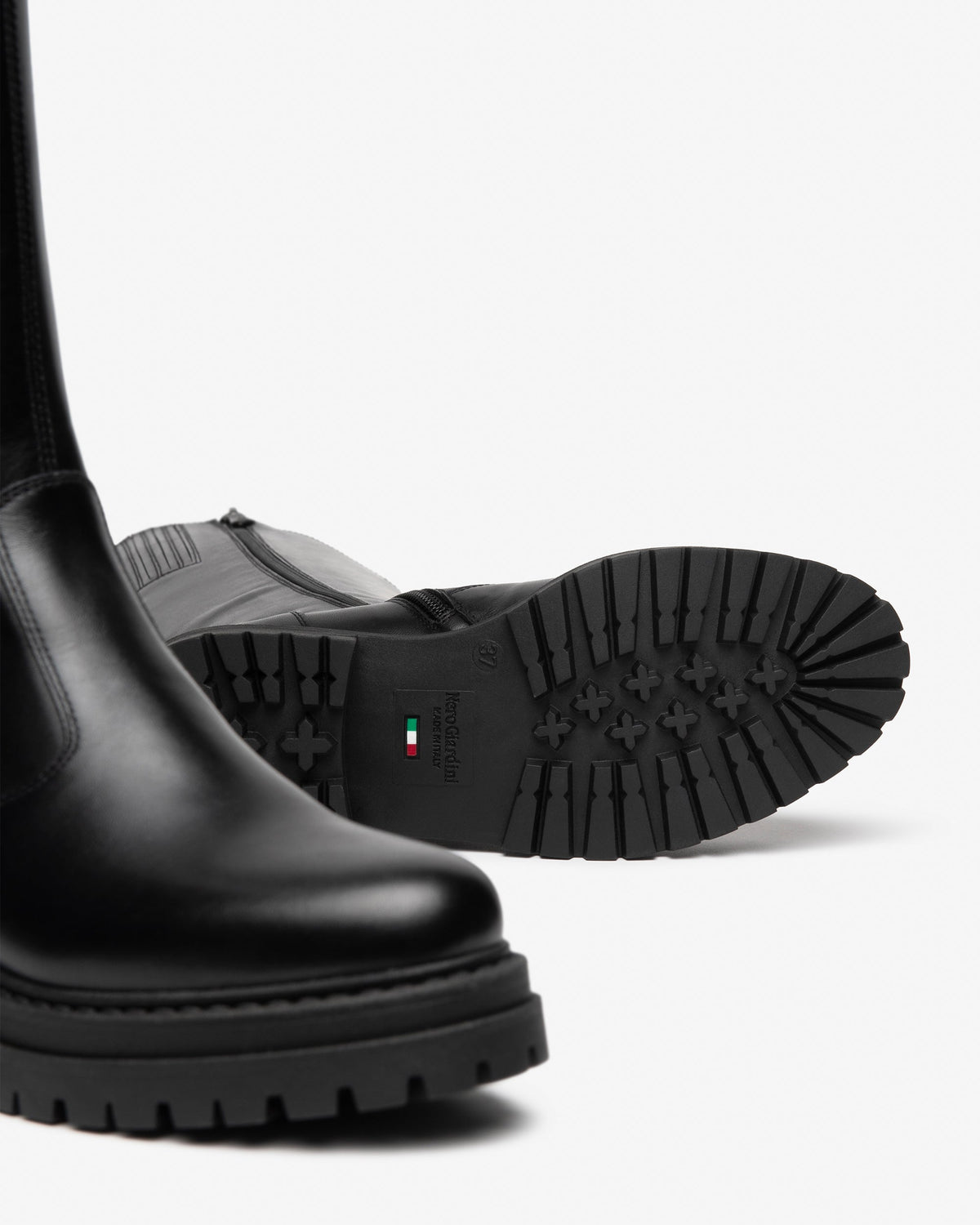 Stivali con fibbia nero I618026D