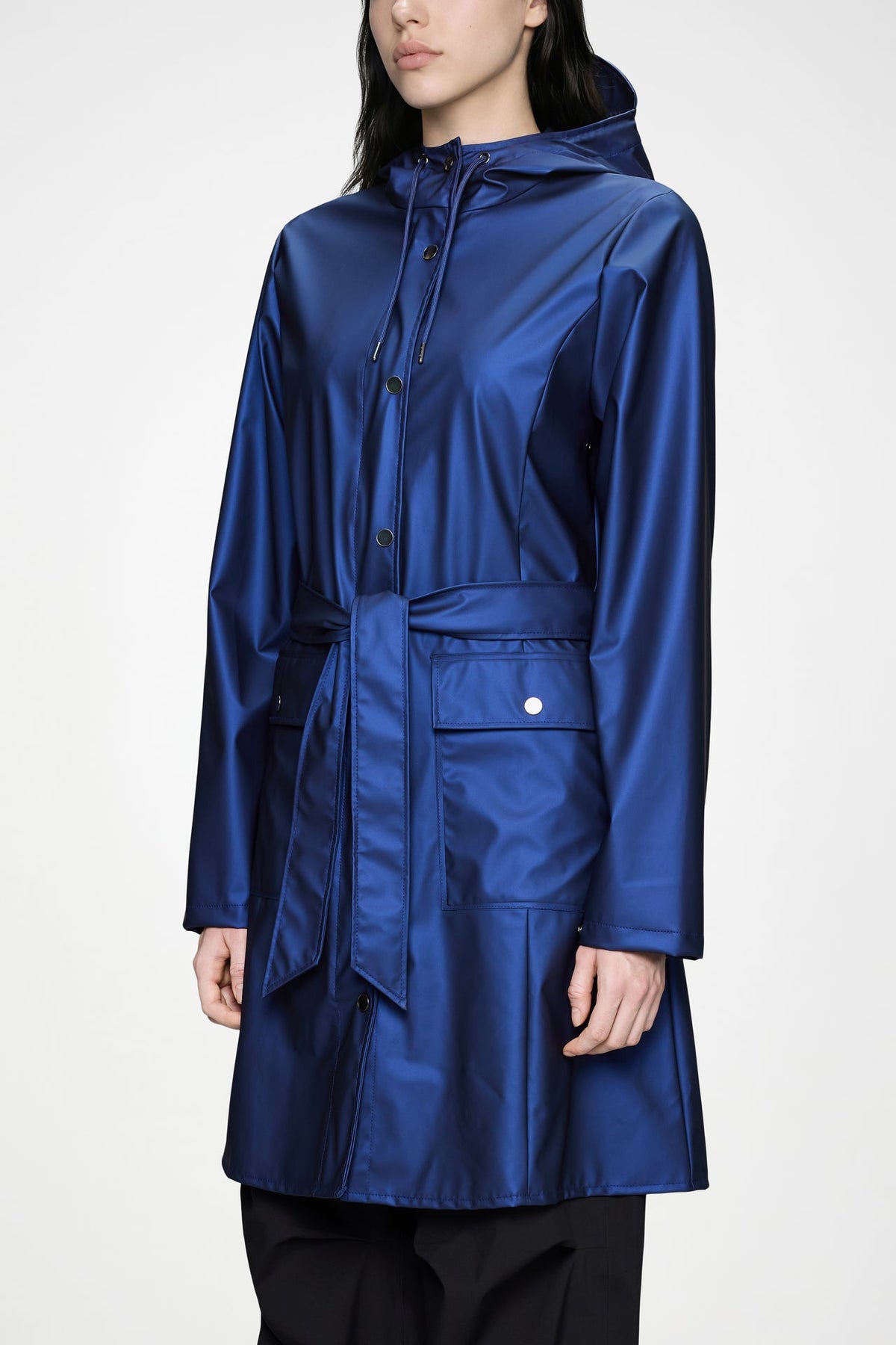 Curve Long Jacket bluette