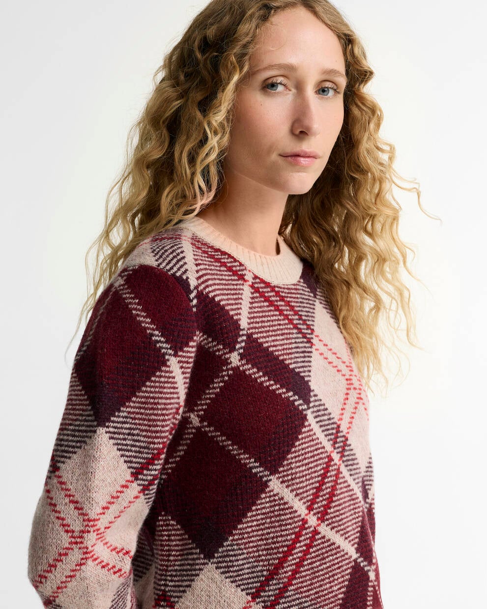 Maglione Stevie in lana tartan