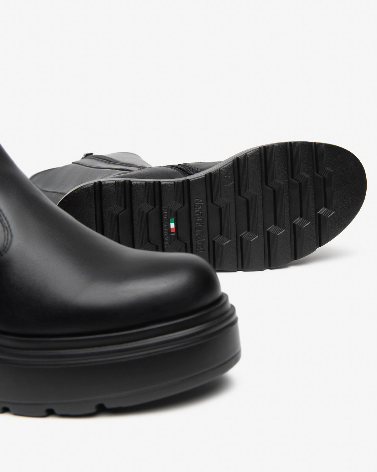 Stivali zeppa Nero I618113D
