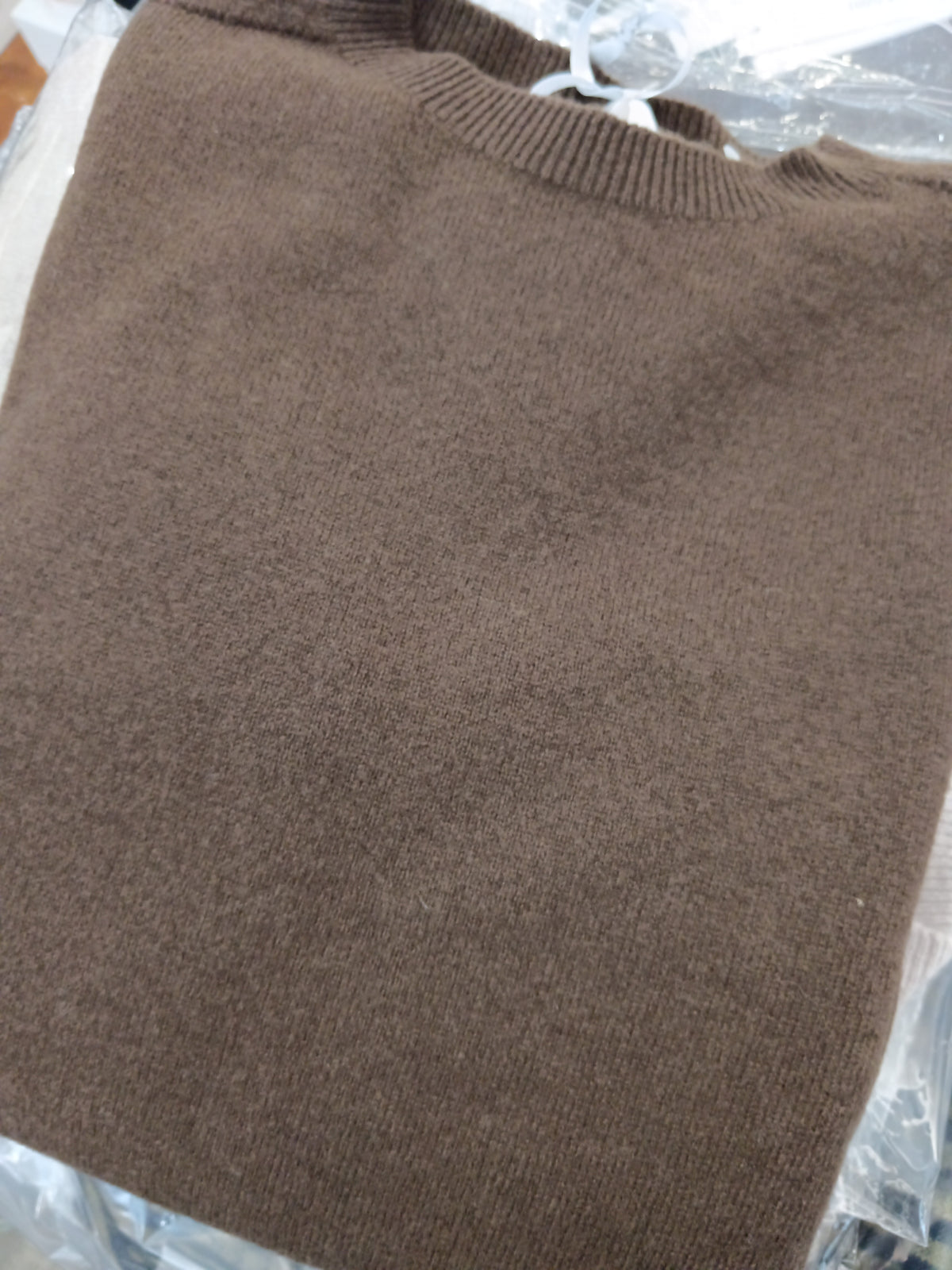Maglia 100% Lana Cioccolato WL104