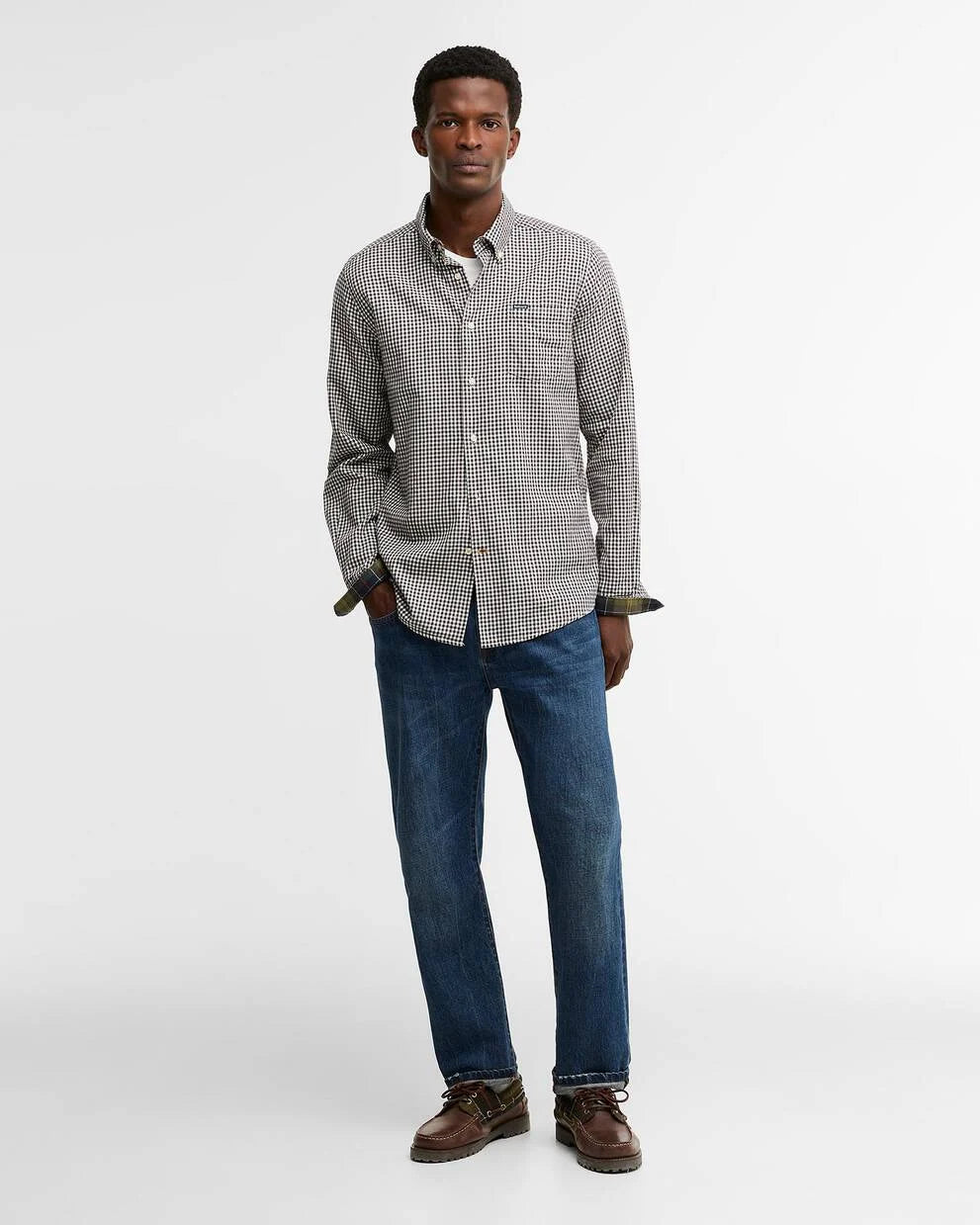 Camicia dal taglio sartoriale Padshaw marrone