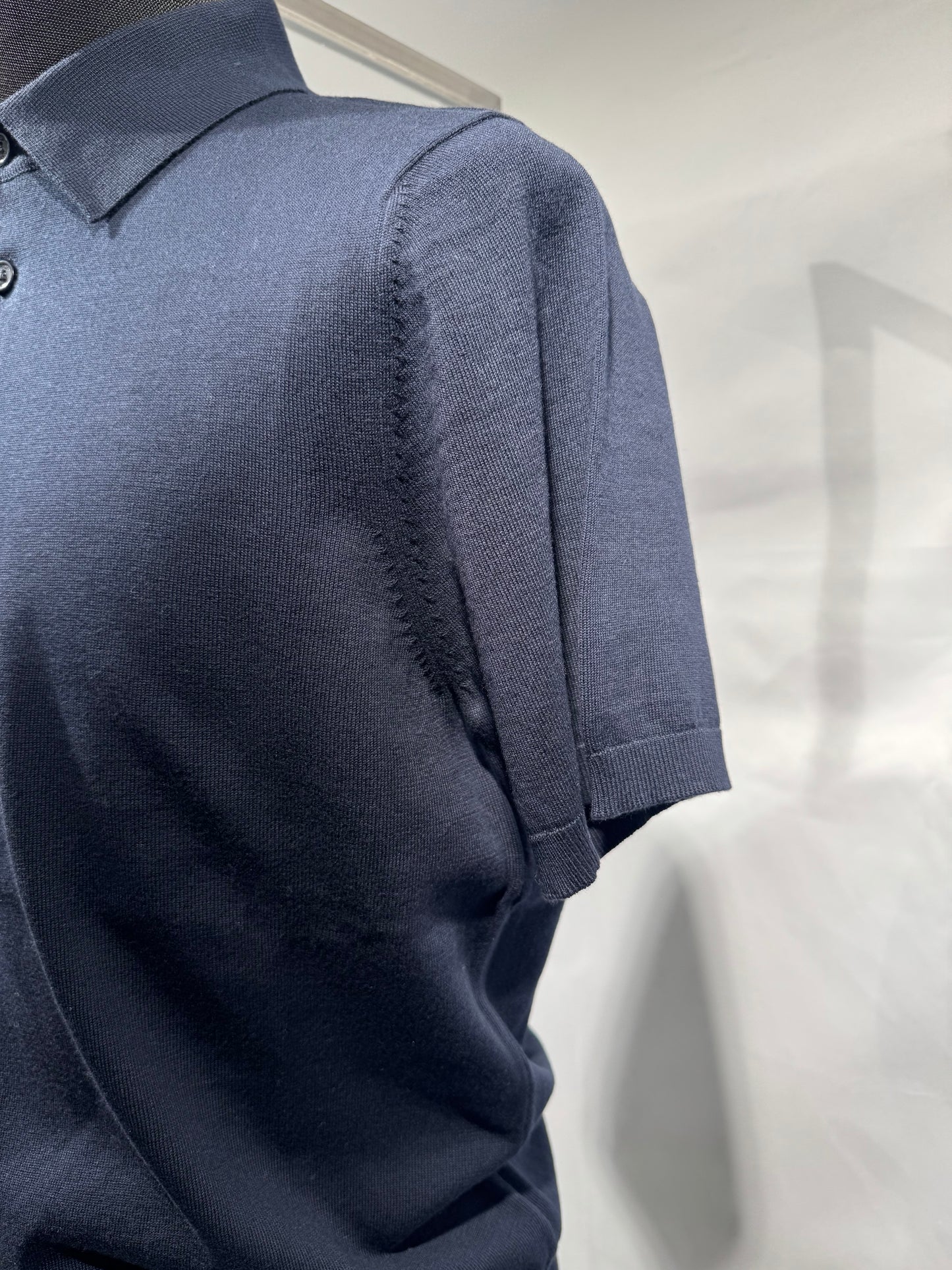 Polo filo di cotone F14 Blu