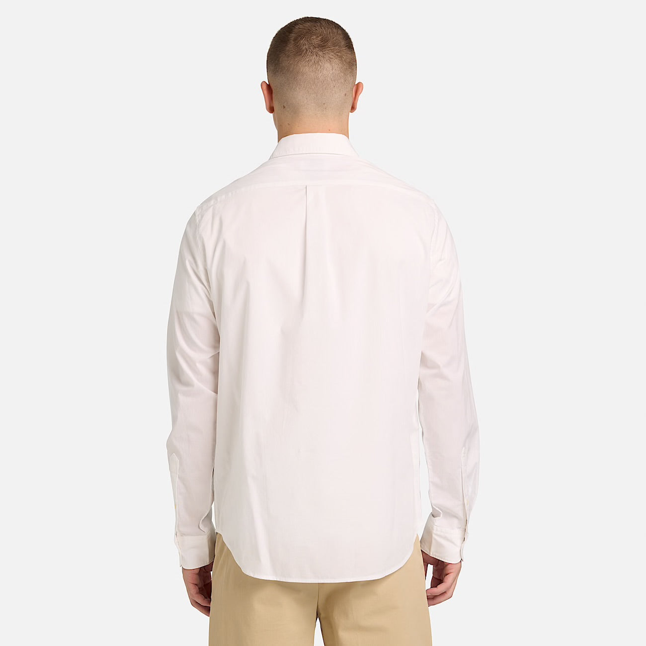 Camicia popeline elasticizzato Bianco