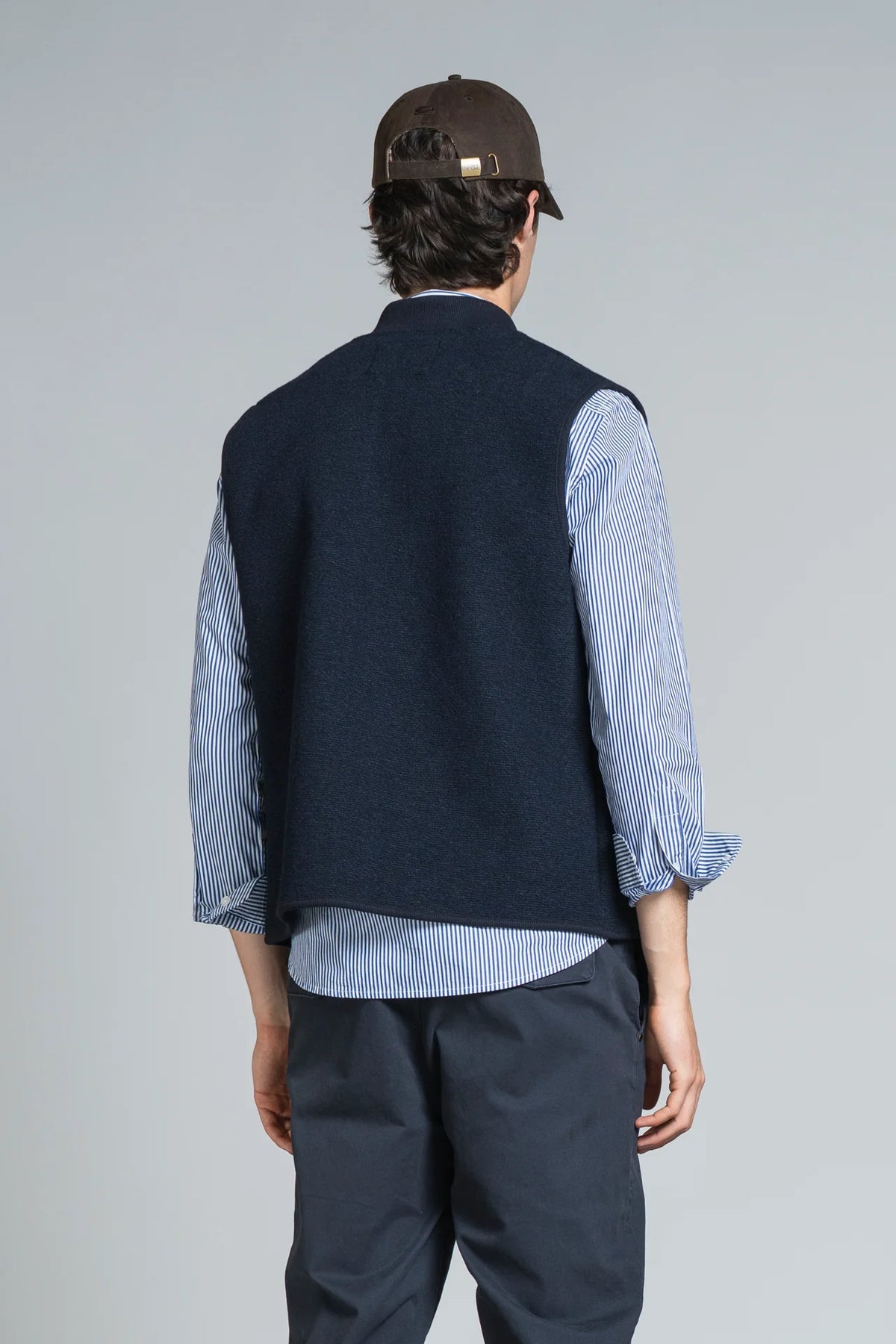 Gilet lana cotta bottoni Dean militare