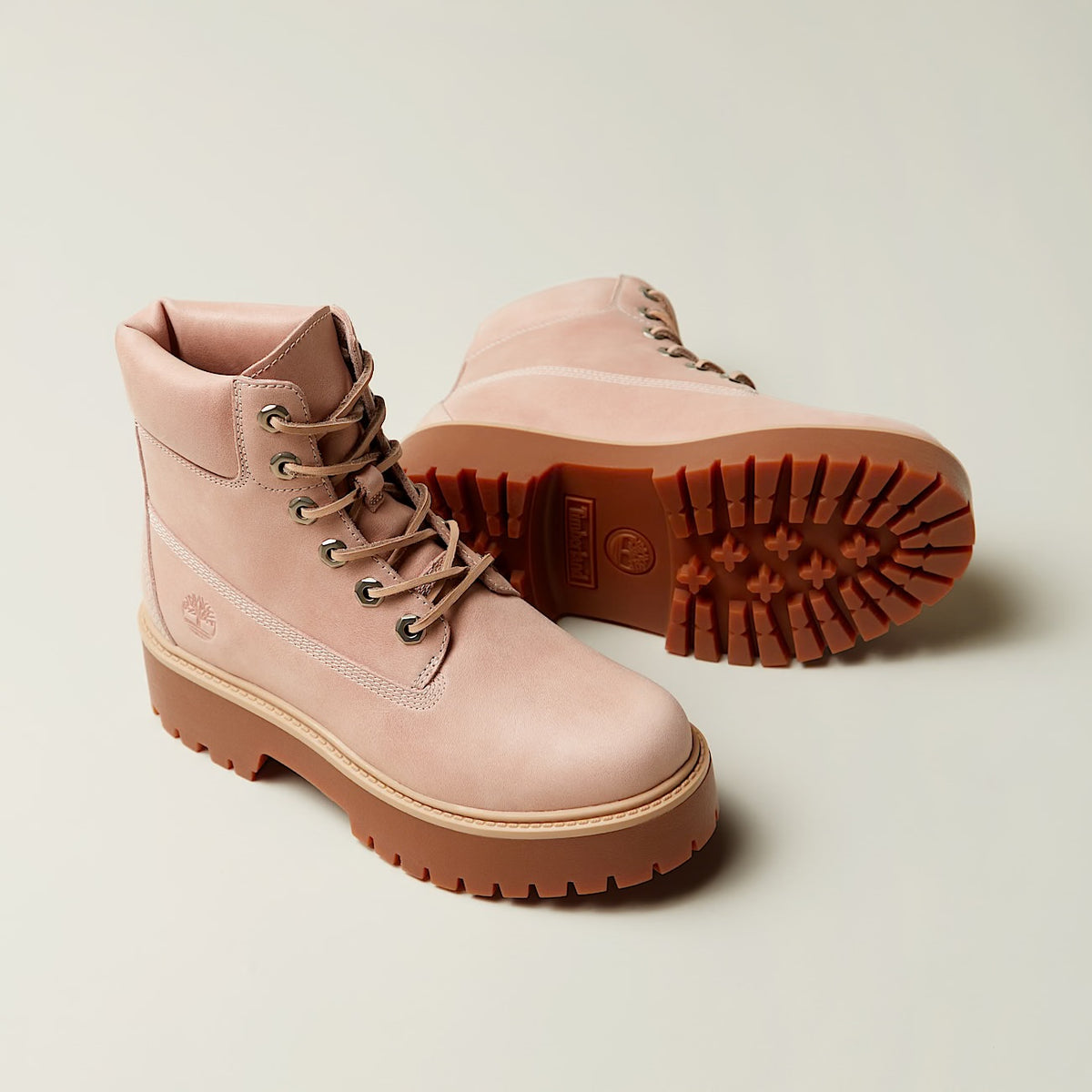 Stivale con Plateau 6-Inch Stone Street da Donna in rosa chiaro