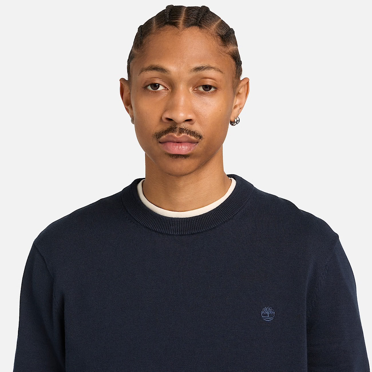 Maglione in Cotone Williams River da Uomo blu