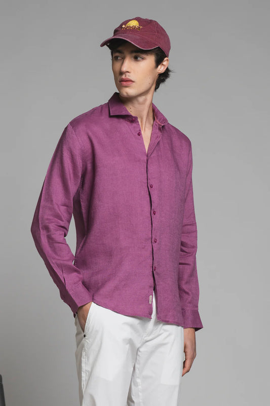 Camicia Riley 100%Lino Cipolla
