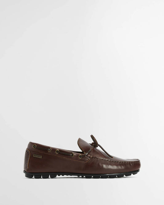 Mocassino carshoes in pelle marrone