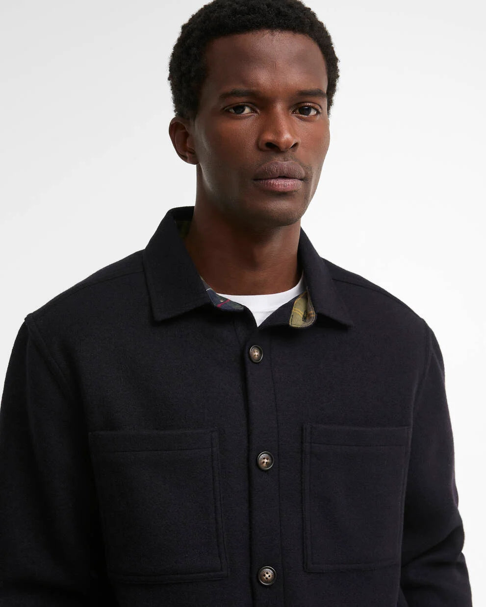 Overshirt misto lana Marltown blu