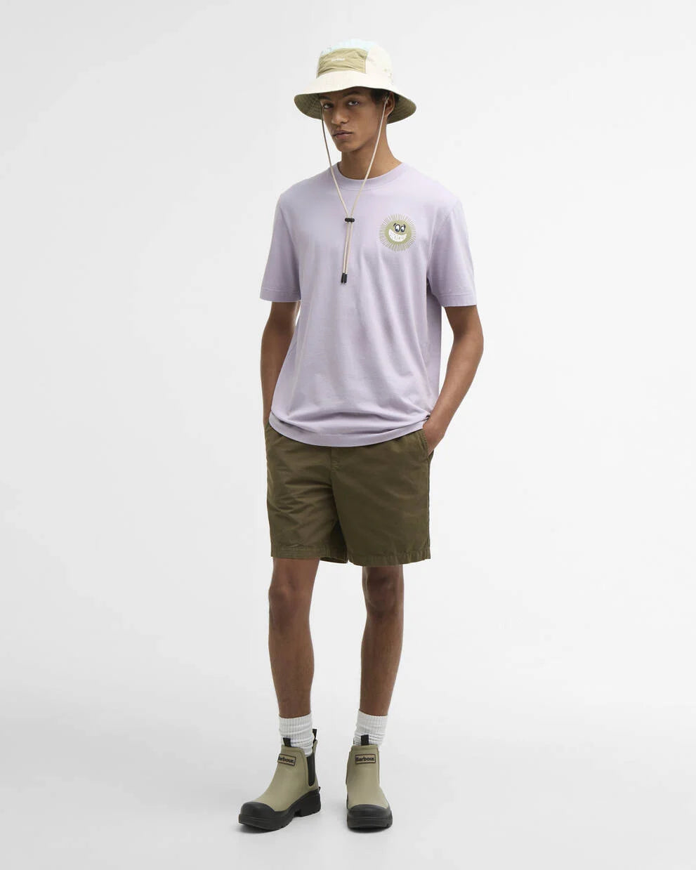 T-shirt con stampa Westbury dalla vestibilità comoda lilla