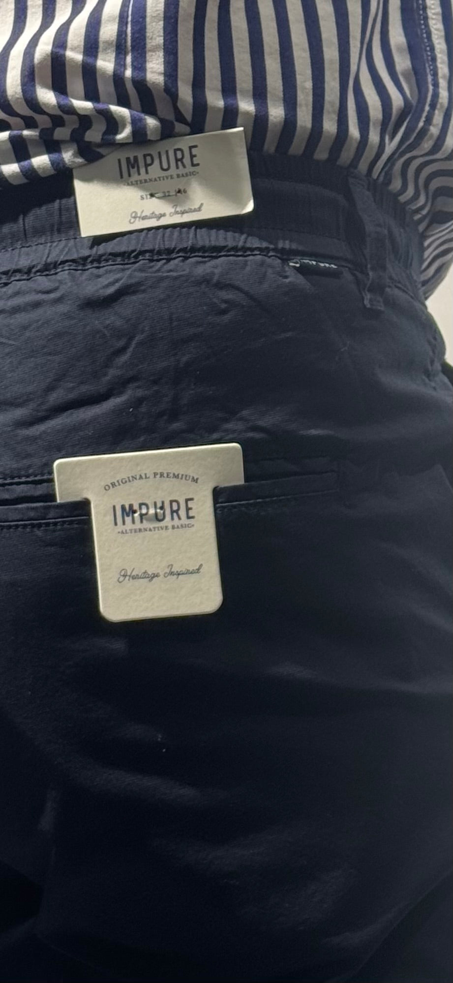 Pantalone in cotone Axel relax fit Blu