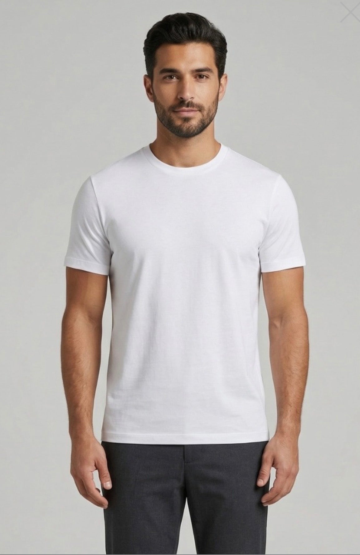 T-shirt basic in Jersey Bianco