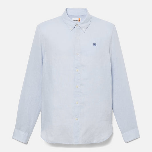 Camicia 100% Lino Celeste
