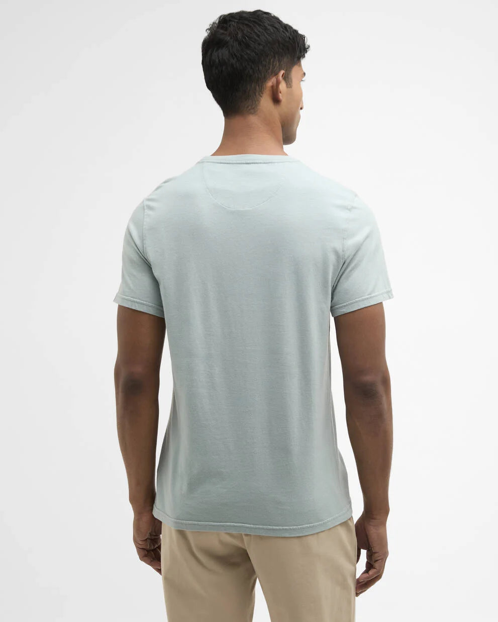 T-Shirt sport-Tartan blu salvia