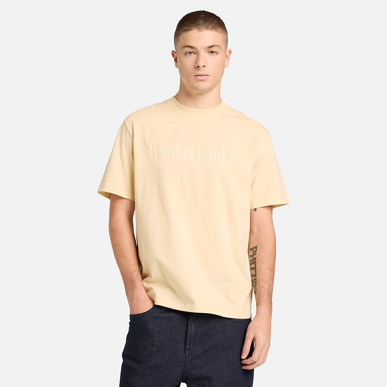 T-shirt manica corta logo ricamato authentic-fit