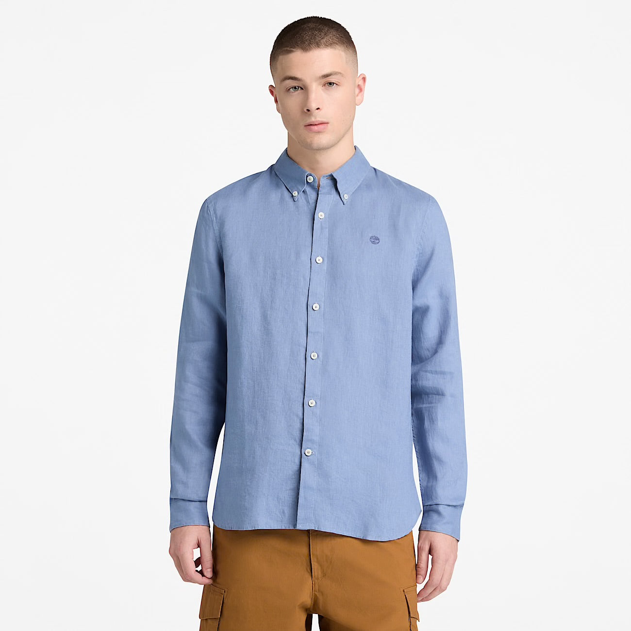 Camicia 100% Lino Azzurro