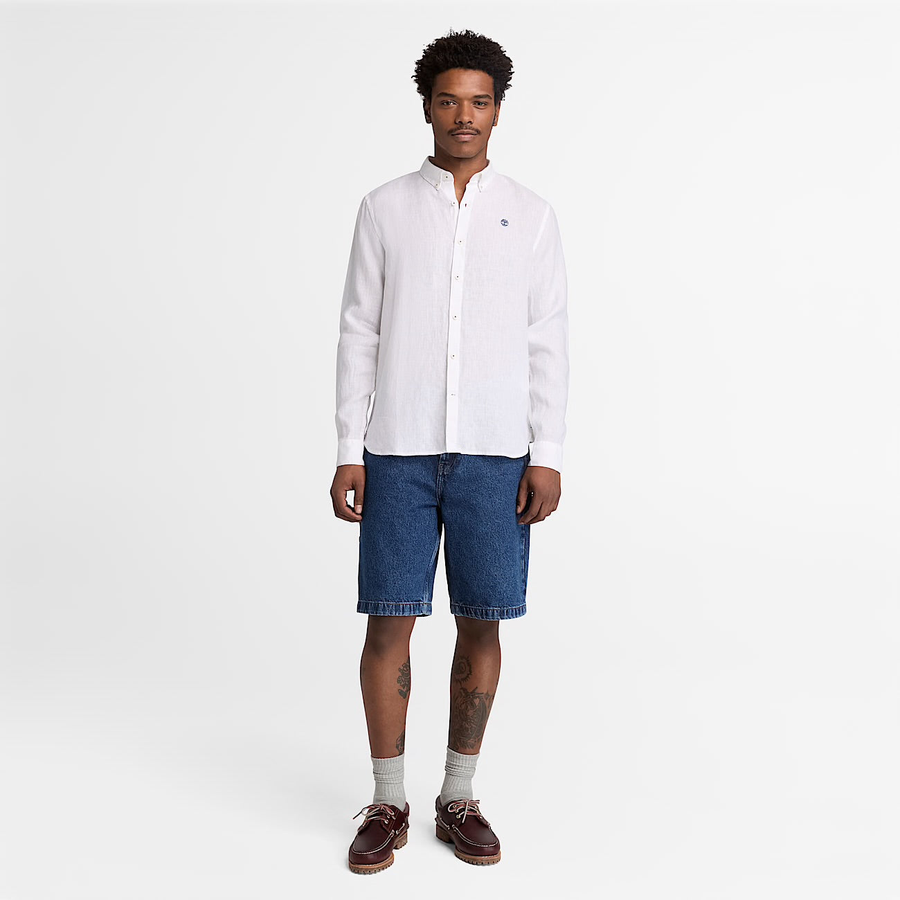 Camicia 100% Lino Bianco