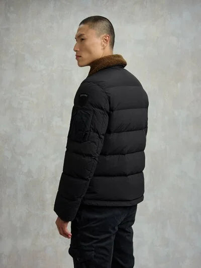 Piumino Reynold collo staccabile nero