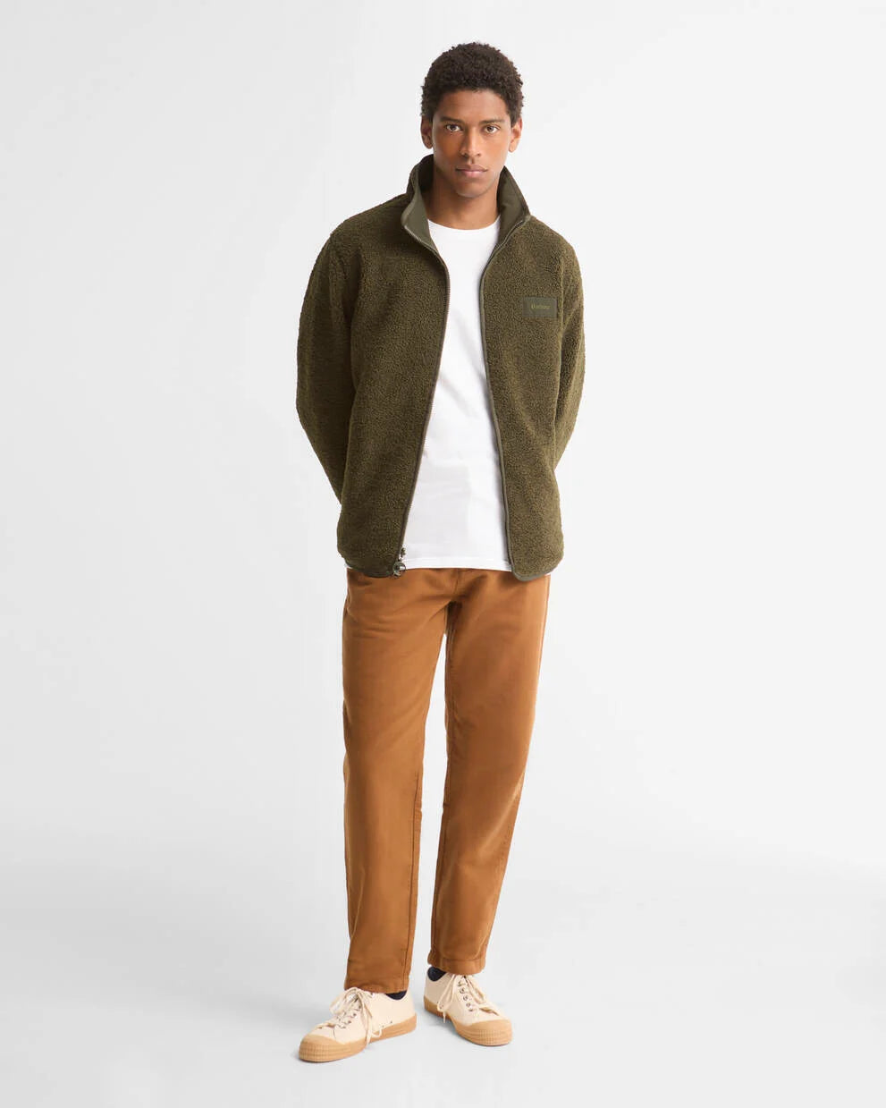 Pile reversibile sage green
